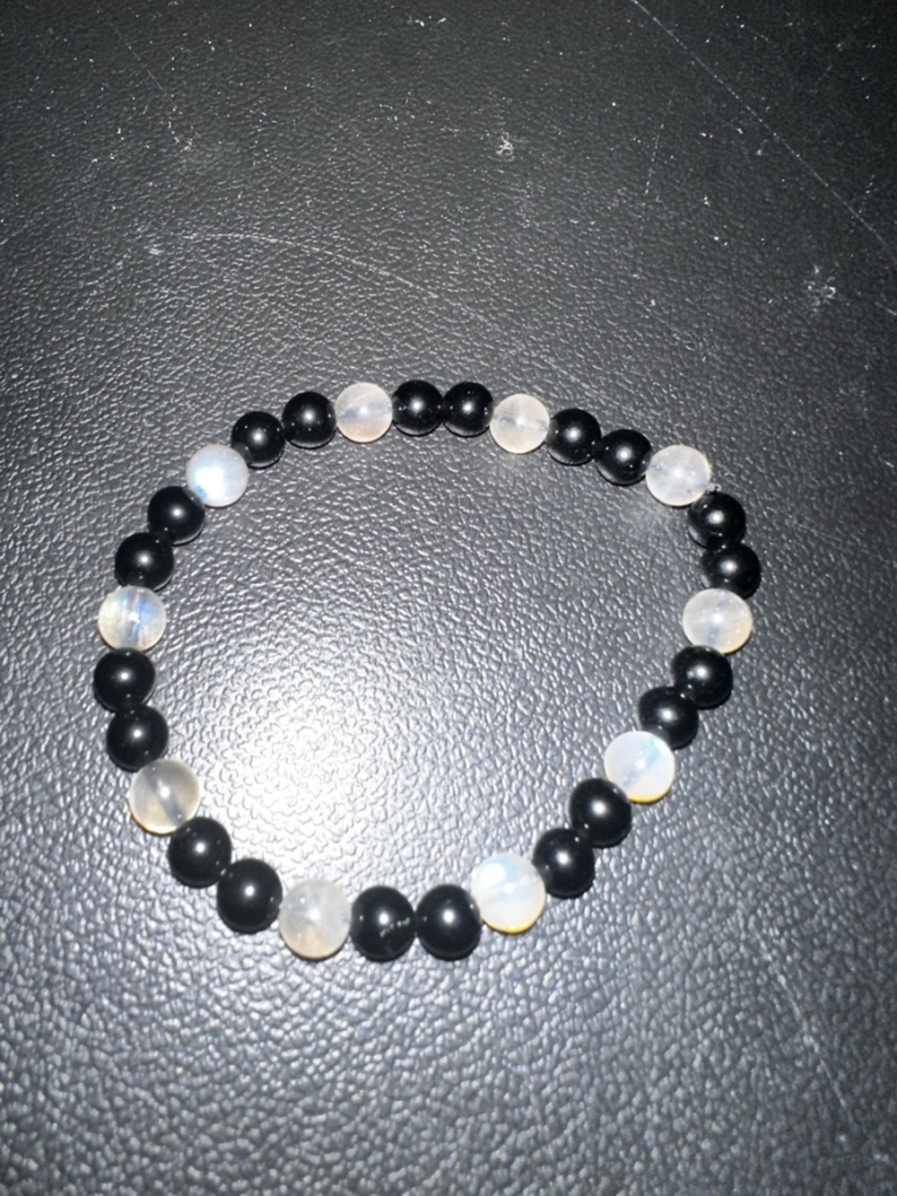 Black Obsidian & Labradorite Beaded Stretch Bracelet - Women Jewelry